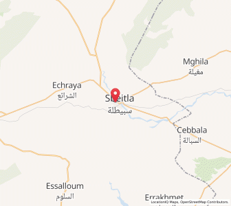 Carte : Sbeïtla, Kasserine