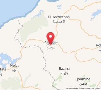 Carte : Sejenane, Bizerte