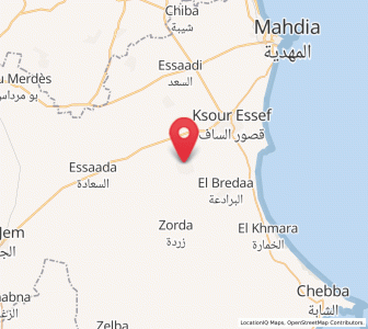 Carte : Sidi Alouane, Mahdia