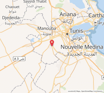 Carte : Sīdī Ḥusayn, Tunis
