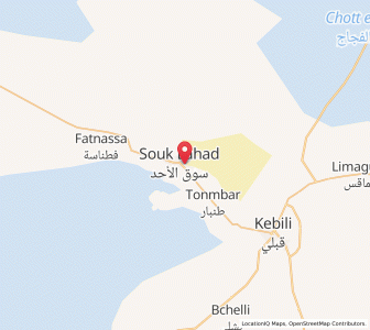 Carte : Souk Lahad, Kebili