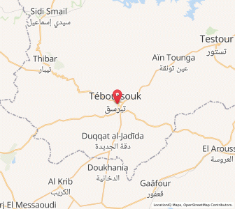 Carte : Tabursuq, Béja