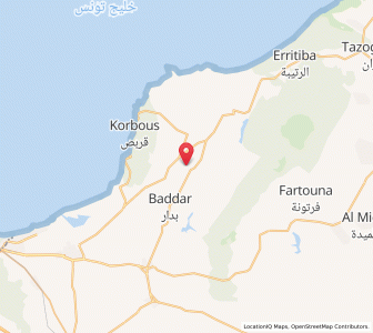 Carte : Takelsa, Nabeul
