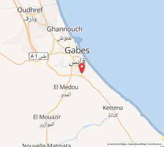 Carte : Teboulbou, Gabès