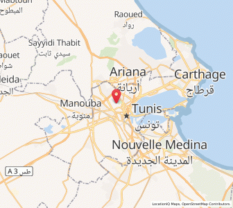 Carte : Tunis