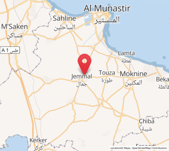 Carte : Zaouiet Kountech, Monastir