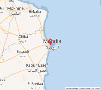 Carte : Zouila, Mahdia