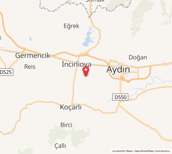 Map of Acarlar, Aydın