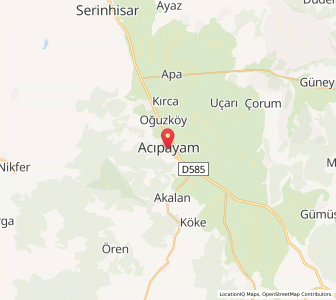 Map of Acıpayam, Denizli