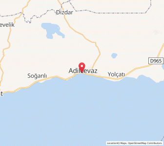 Map of Adilcevaz, Bitlis