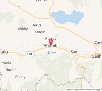 Map of Ahmetli, Manisa