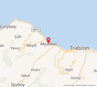Map of Akçaabat, Trabzon