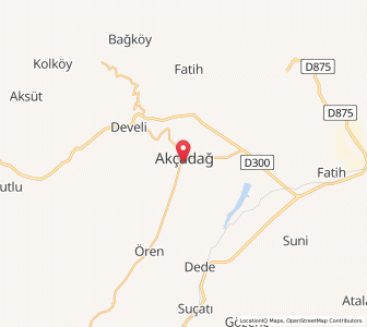 Map of Akçadağ, Malatya