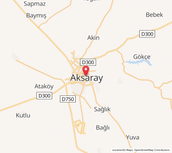 Map of Aksaray, Aksaray
