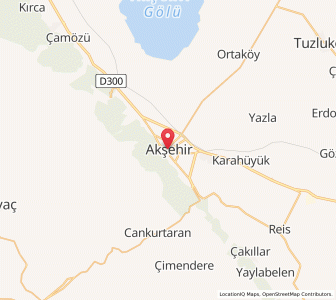 Map of Akşehir, Konya