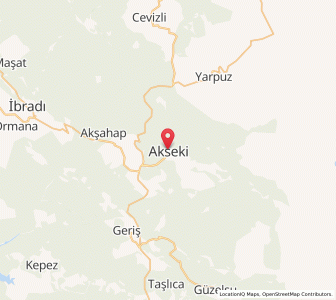 Map of Akseki, Antalya