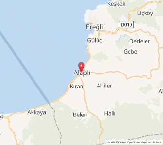 Map of Alaplı, Zonguldak