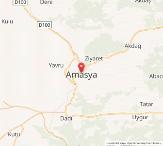 Map of Amasya, Amasya