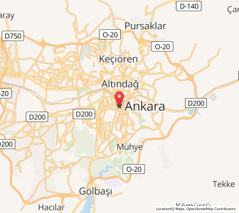 Map of Ankara, Ankara
