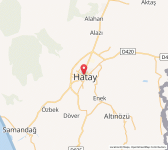 Map of Antioche, Hatay