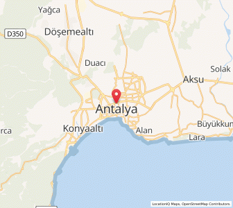 Map of Antalya, Antalya