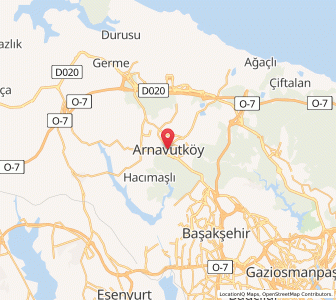 Map of Arnavutköy, Istanbul