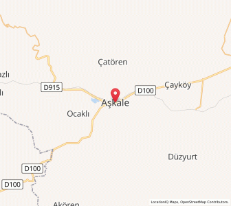 Map of Aşkale, Erzurum