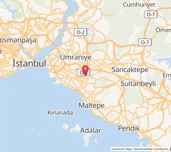 Map of Ataşehir, Istanbul