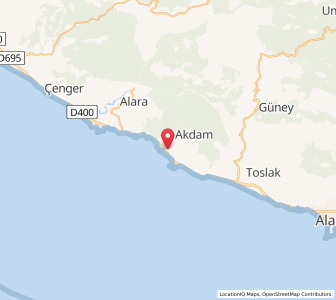 Map of Avsallar, Antalya