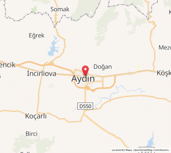 Map of Aydın, Aydın