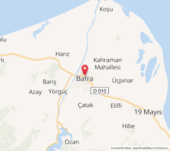 Map of Bafra, Samsun