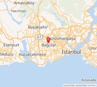 Map of Bağcılar, Istanbul