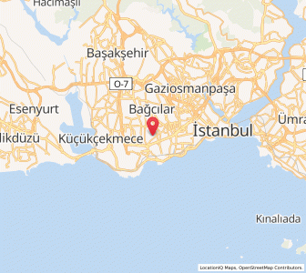 Map of Bahçelievler, Istanbul