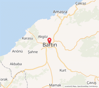 Map of Bartın, Bartın