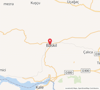 Map of Baskil, Elazığ