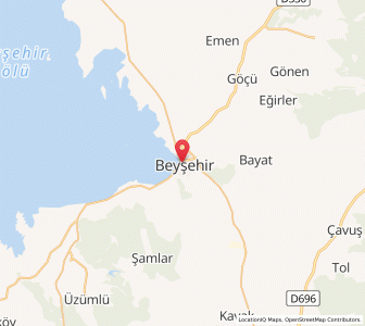 Map of Beyşehir, Konya