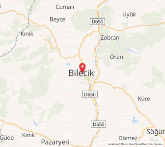 Map of Bilecik, Bilecik