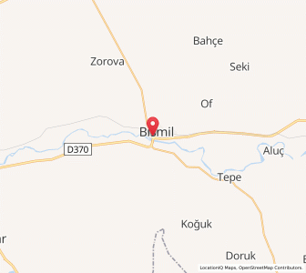 Map of Bismil, Diyarbakır Province
