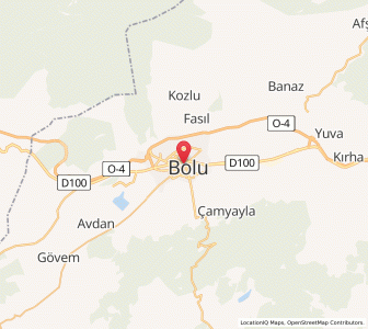Map of Bolu, Bolu