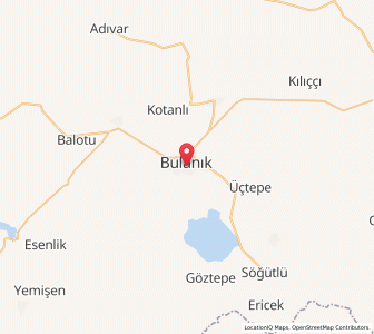 Map of Bulanık, Muş