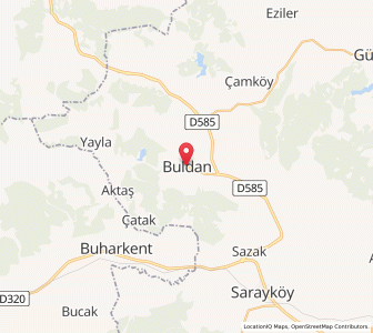 Map of Buldan, Denizli