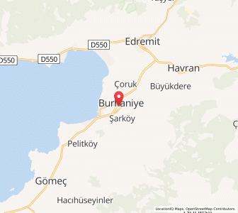 Map of Burhaniye, Balıkesir