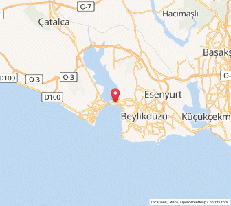 Map of Büyükçekmece, Istanbul