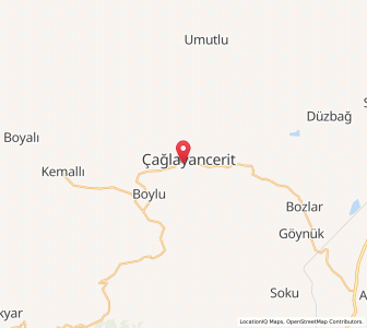 Map of Çağlayancerit, Kahramanmaraş