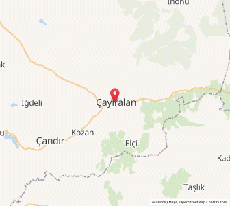 Map of Çayıralan, Yozgat