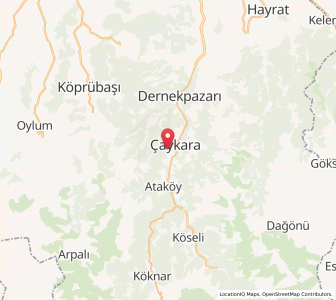 Map of Çaykara, Trabzon
