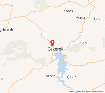 Map of Çekerek, Yozgat