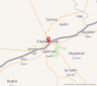 Map of Ceylanpınar, Şanlıurfa