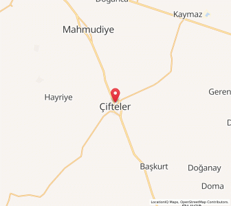 Map of Çifteler, Eskişehir