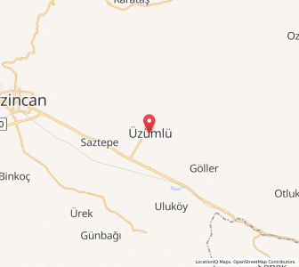 Map of Cimin, Erzincan